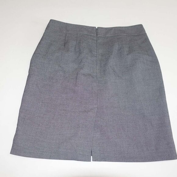 Ann Taylor Loft Women's Mini Skirt Size 4 NWT Gray Above Knee Hip Pockets - Picture 5 of 5